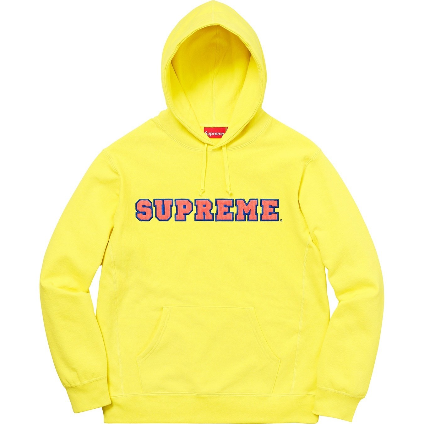 Supreme Cord Collegiate Logo Hooded Sweatshirt (SS18) - $158