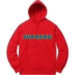 Supreme Cord Collegiate Logo Hooded Sweatshirt (SS18)