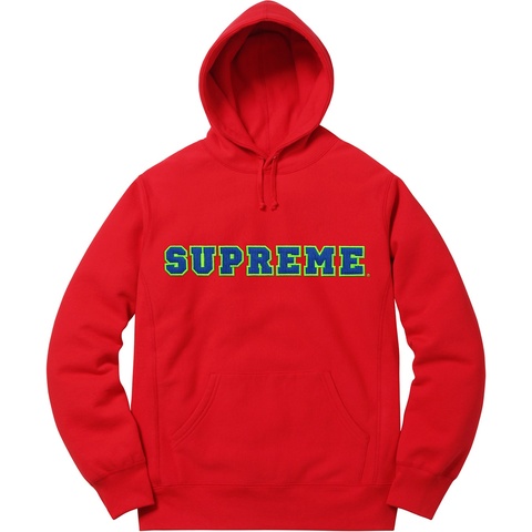 Cord Collegiate Logo Hooded Sweatshirt - Supreme
