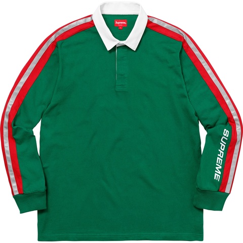 Reflective Sleeve Stripe Rugby - Supreme
