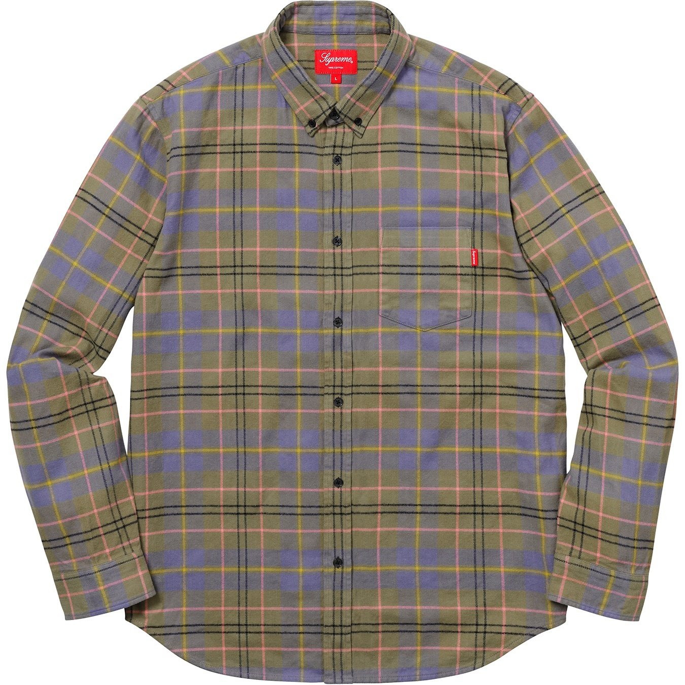 Supreme Tartan Flannel Shirt (SS18) - $118