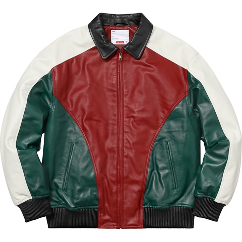 Supreme Studded Arc Logo Leather Jacket - Colorway