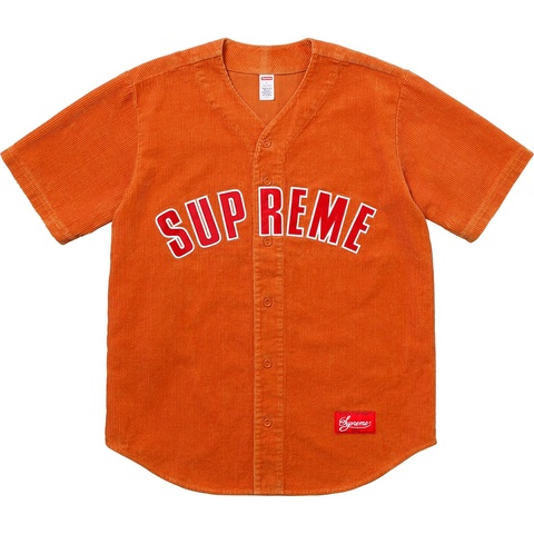 トップス Supreme 18SS Corduroy Baseball Jersey Corduroy Baseball Jersey - spring/summer 2018 - Supreme
