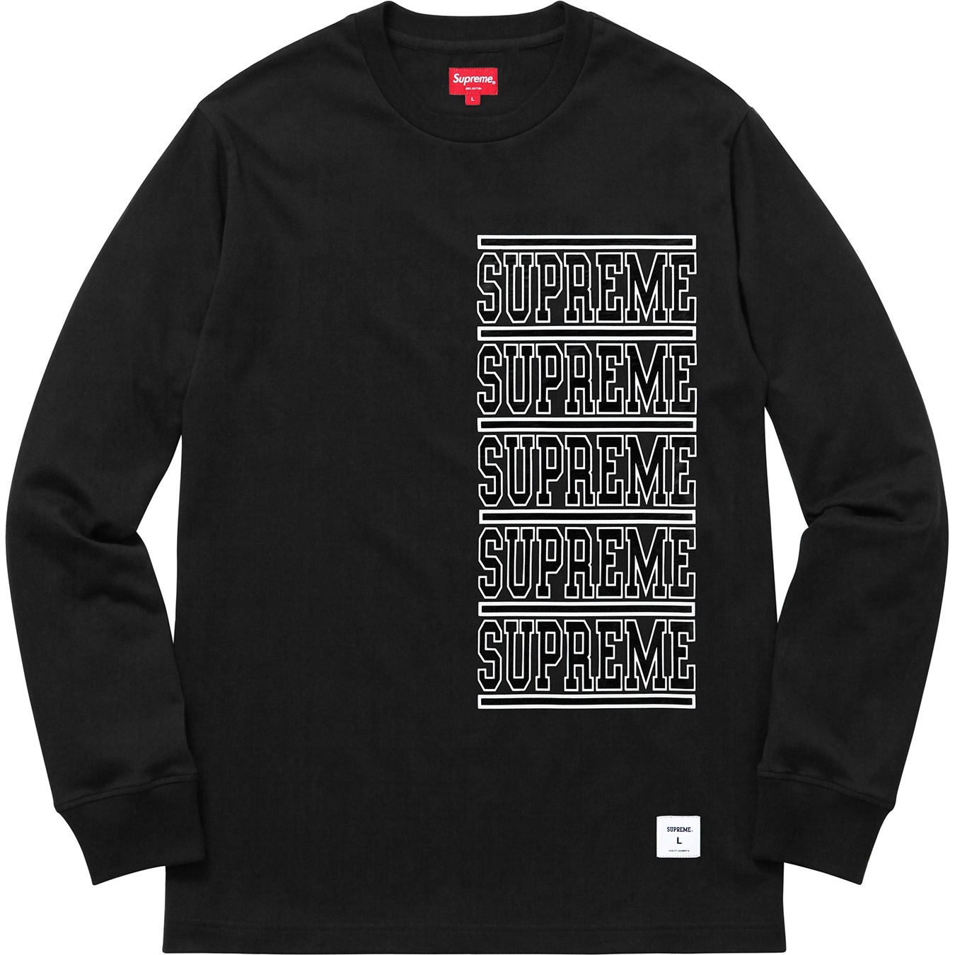 Supreme Stacked L S Top (SS18) - $88