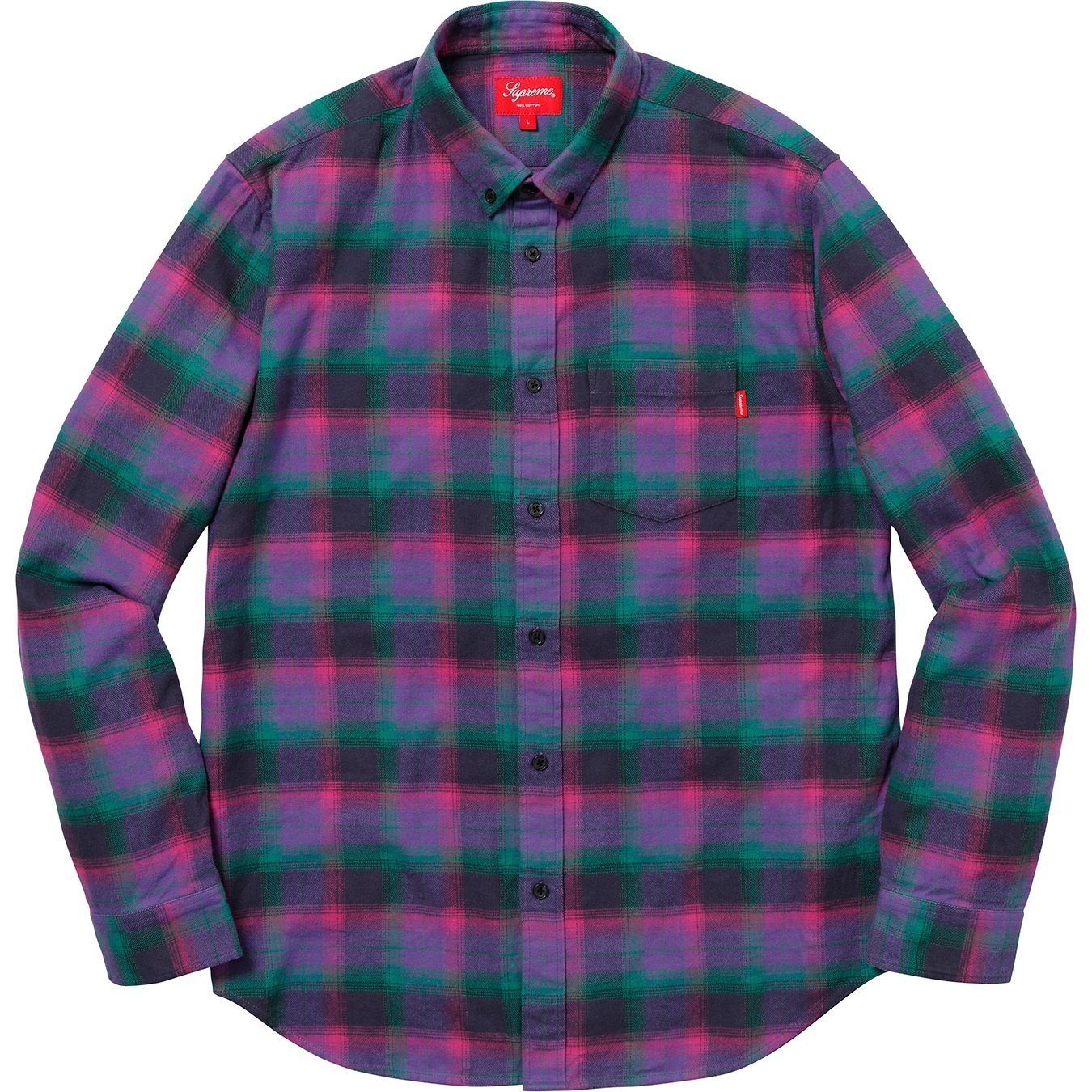 Supreme Tartan Flannel Shirt (SS18) - $118
