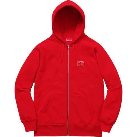World Famous Zip Up Hooded Sweatshirt - Supreme
