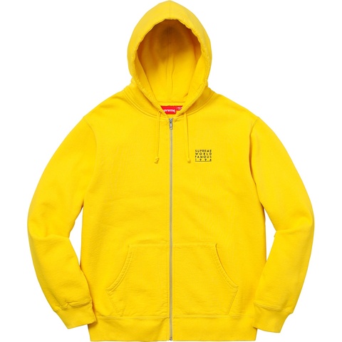 Supreme World Famous Zip Up Hooded Sweatshirt - Colorway