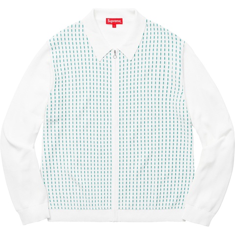 Supreme Dashes Zip Up Knit Polo - Colorway