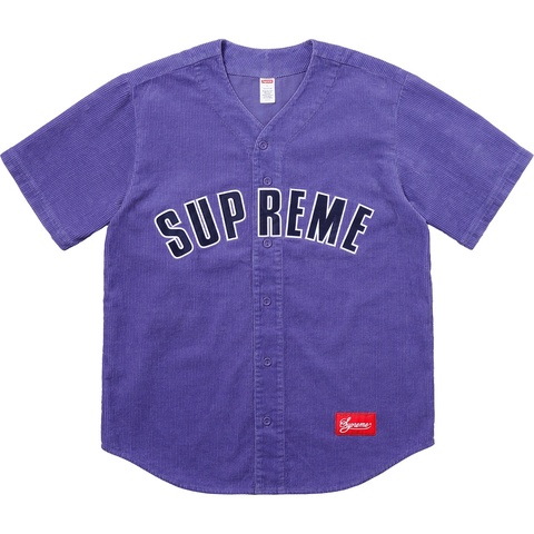 Supreme Corduroy Baseball Jersey - Colorway