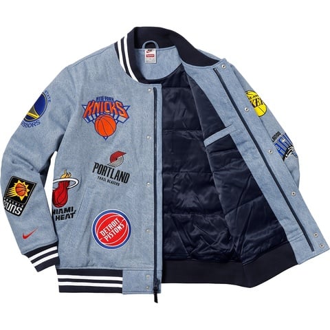 SupremeNikeNBA TeamsWarm-UpJacket限定値下げ Supreme x Nike x NBA Teams Warm-Up Jacket 'Teal Multi-Color' SUP