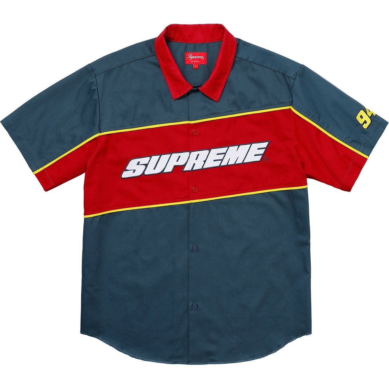 Supreme Color Blocked Work Shirt (SS18) - $128