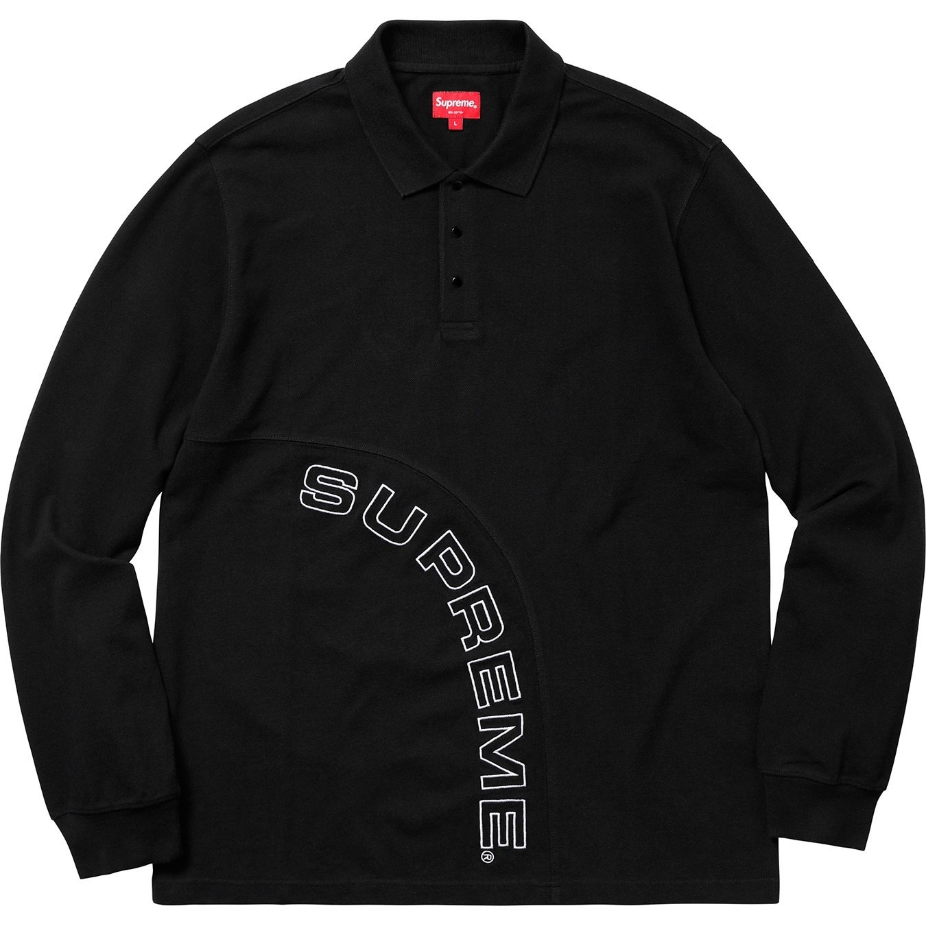 Supreme Corner Arc L S Polo (SS18) - $118