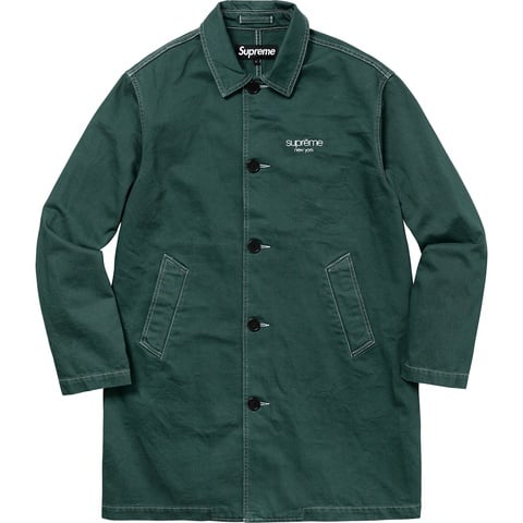 美品!! シュプリーム　Washed Work Trench Coat Lサイズ Washed Work Trench Coat - spring/summer 2018 - Supreme