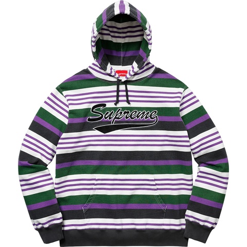 Striped Hooded Sweatshirt - spring/summer 2018 - Supreme