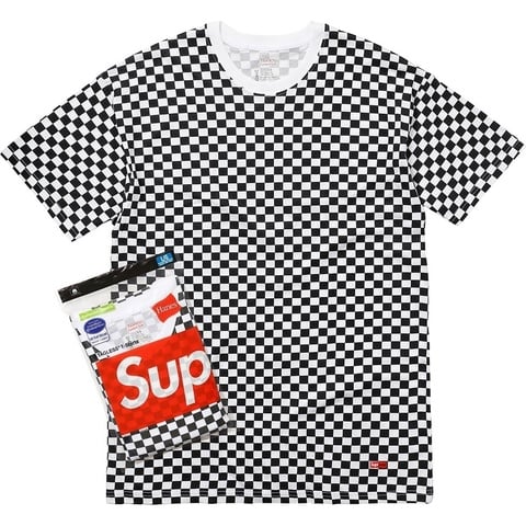 Supreme Supreme®/Hanes® Checker Tagless Tees (2 Pack) - $28.00