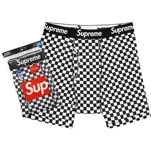 Supreme Supreme®/Hanes® Checker Boxer Briefs (2 Pack) - Colorway