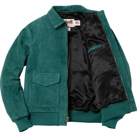 ジャケット・アウター 18ss supreme schott suede A-2 Supreme - 18ss Supreme Schott Suede A-2 jacketの通販 by sneakers