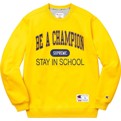 Supreme Supreme®/Champion® Stay In School Crewneck - Colorway