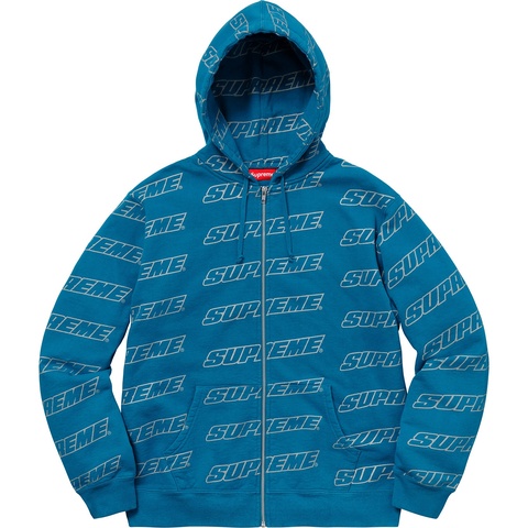 Supreme Repeat Zip Up Hooded Sweatshirt - Colorway