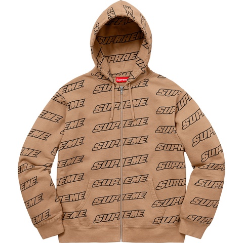Supreme Mサイズ 　新作パーカー　Repeat Script Zip Up Hooded Sweatshirt Fall/Winter 2025 Preview – Supreme