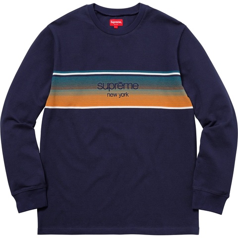 Supreme Shadow Stripe L/S Top - Colorway