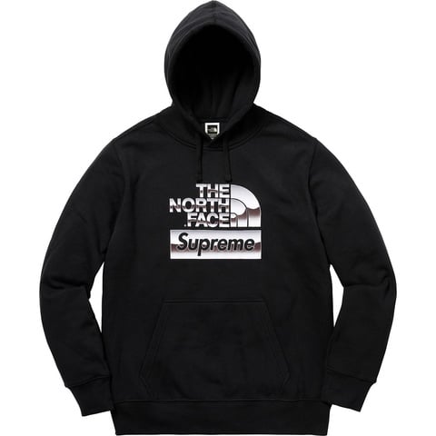 Supreme®/The North Face® Metallic Logo Hooded Sweatshirt - Supreme