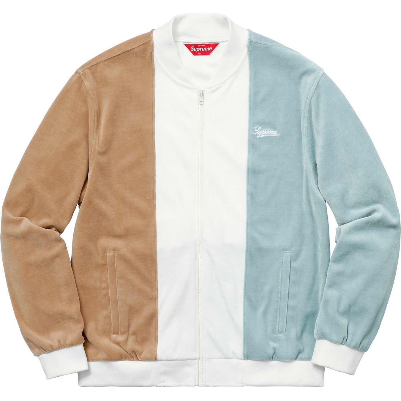 Supreme Velour Zip Up Jacket (SS18) - $158