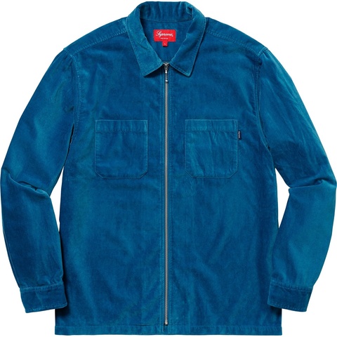 Supreme Velvet Zip Up Shirt - Colorway