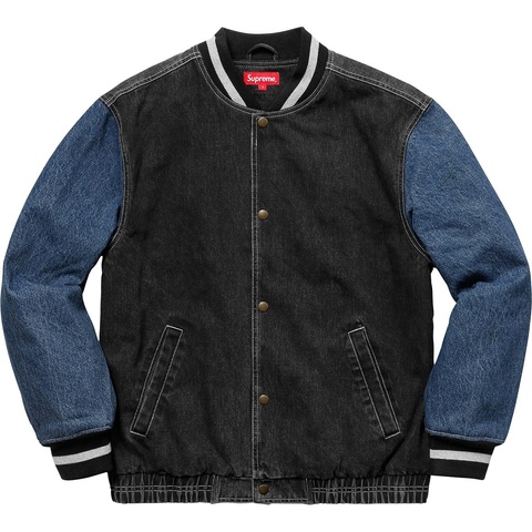 Supreme Denim Varsity Jacket - Colorway