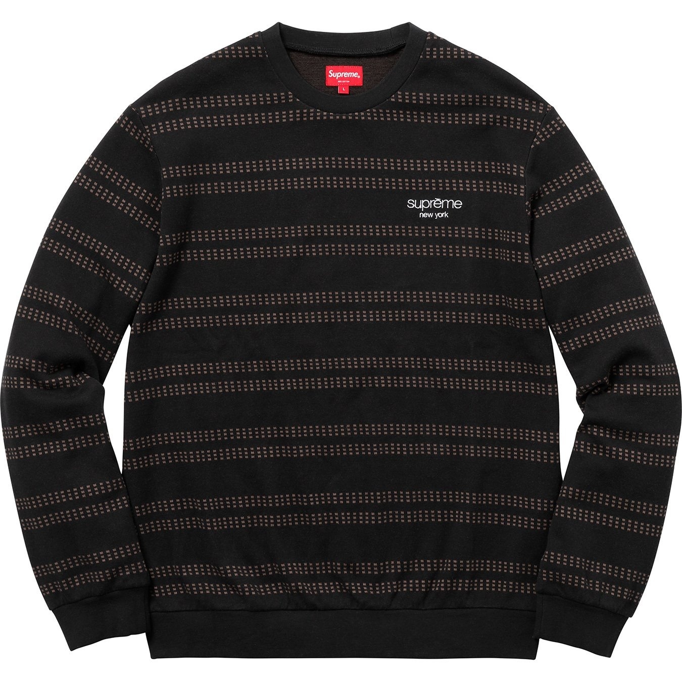 トップス Supreme - Dash Stripe Crewneck Supreme Dash Stripe Crewneck (SS18) - $118