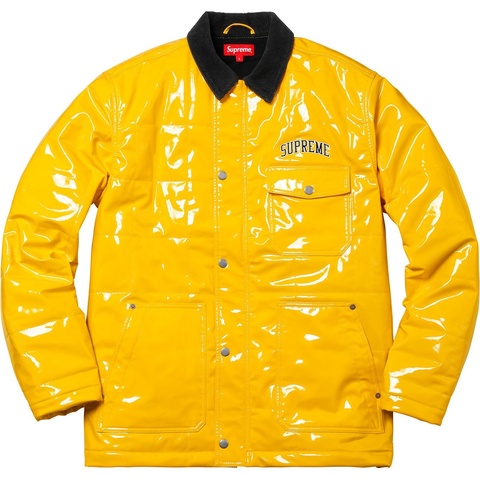 Supreme Quilted Patent Vinyl Work Jacket - Colorway