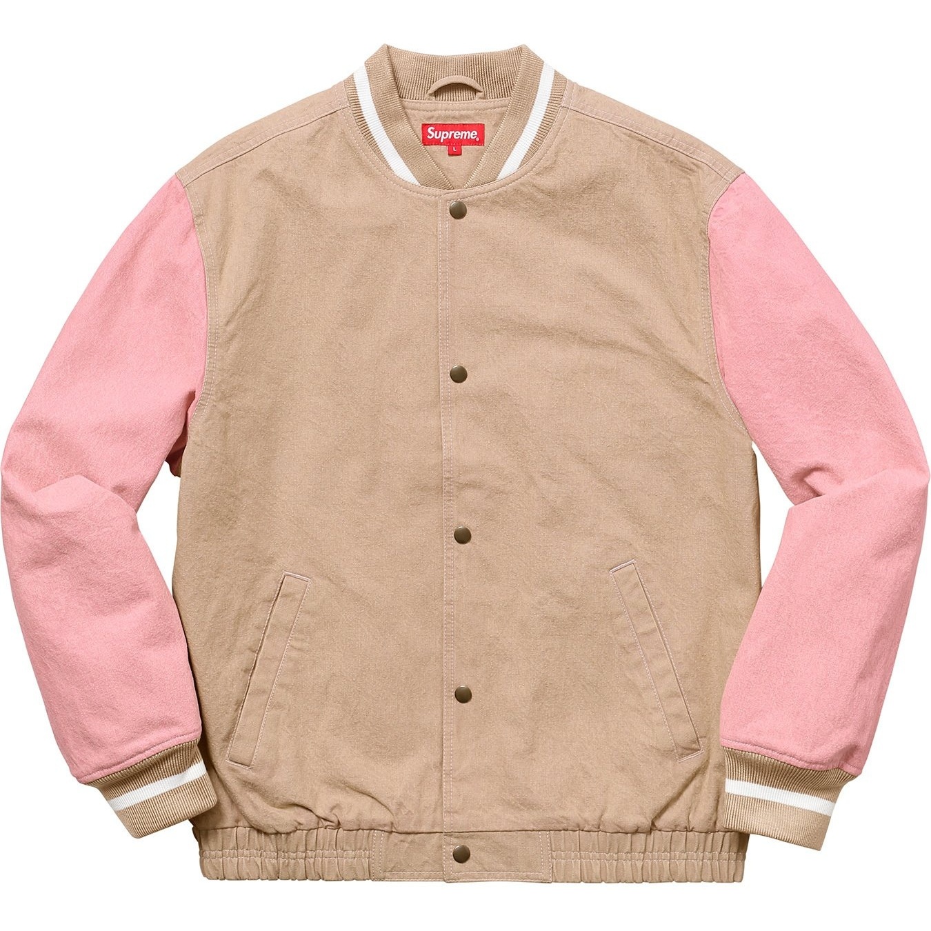 Supreme Denim Varsity Jacket (SS18) - $178