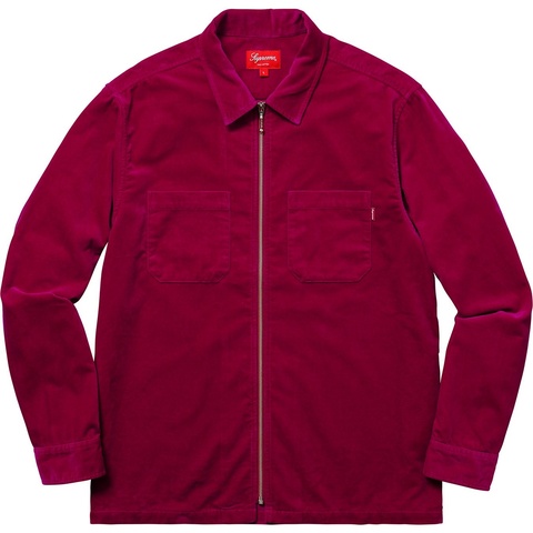 Supreme Velvet Zip Up Shirt - Colorway