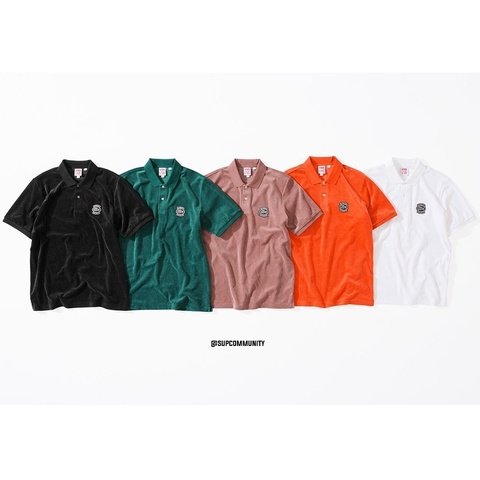 Supreme®/LACOSTE Velour Polo - spring/summer 2018 - Supreme