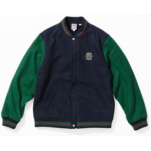supreme ラコステ　ジャケット Supreme®/LACOSTE Wool Varsity Jacket - Supreme