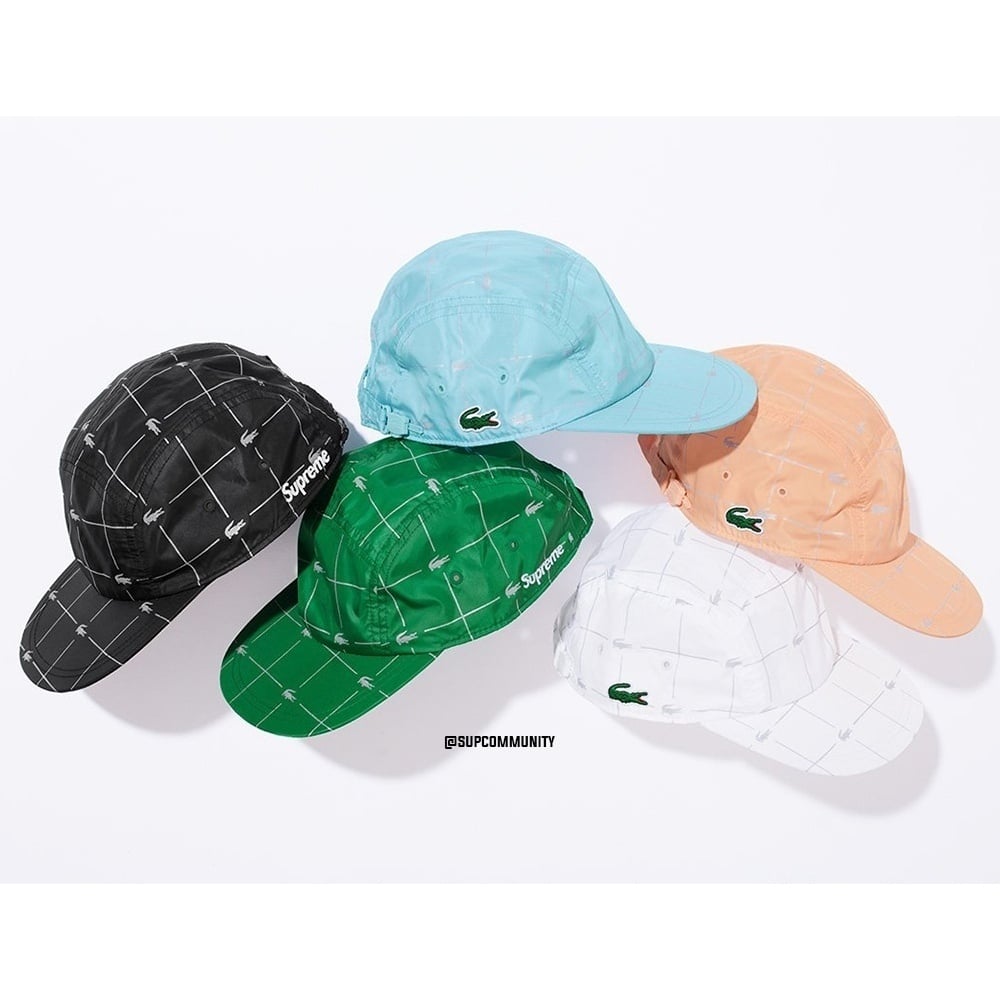 Supreme®/LACOSTE Reflective Grid Nylon Camp Cap - Supreme
