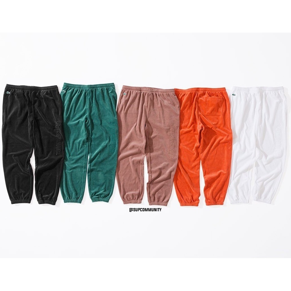 Supreme®/LACOSTE Velour Track Pant - Supreme