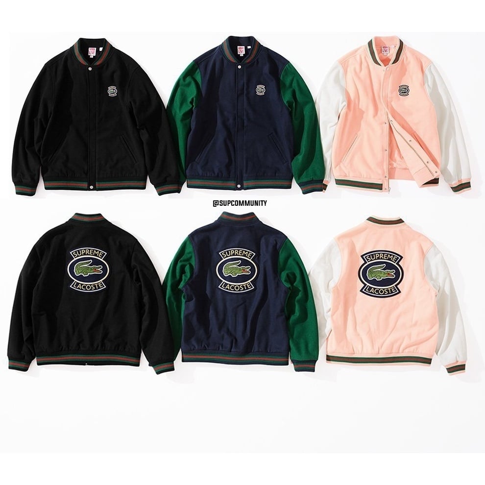 Supreme®/LACOSTE Wool Varsity Jacket - SupremeCommunity