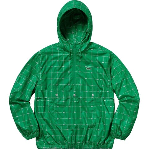 Supreme®/LACOSTE Reflective Grid Nylon Anorak - Supreme