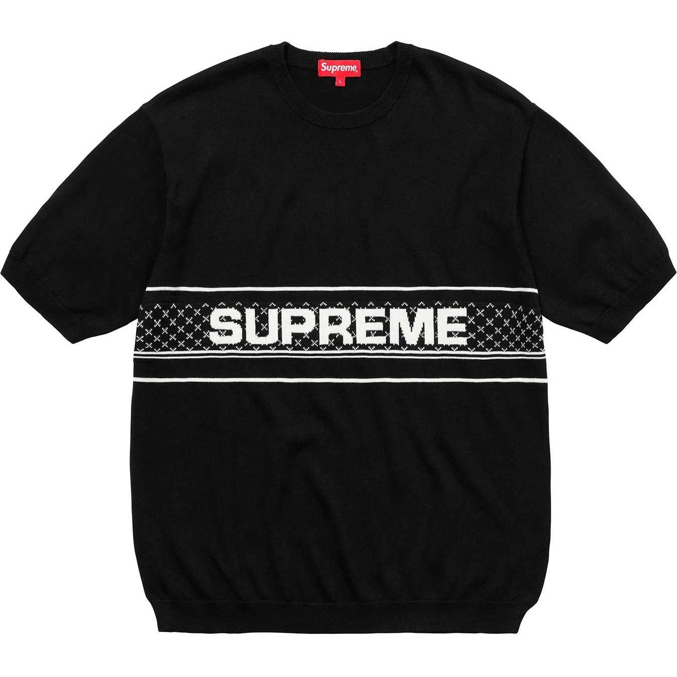 Supreme Chest Logo S S Knit Top (SS18) - $118