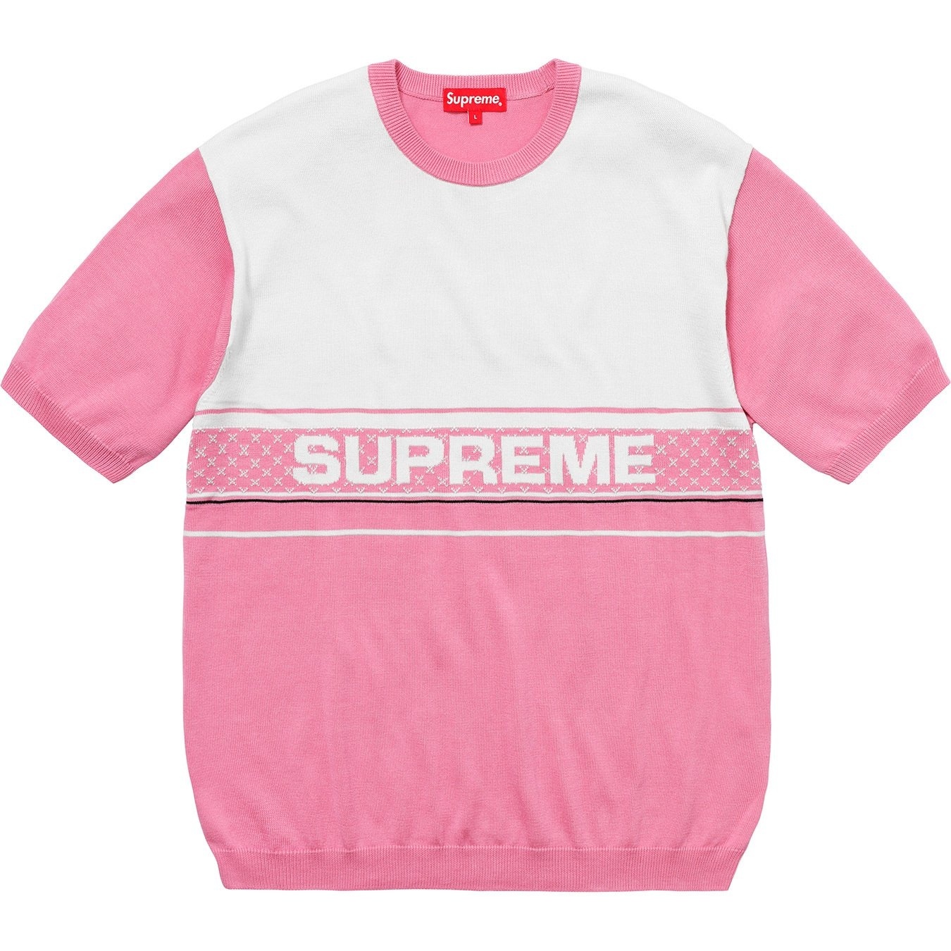 Supreme Chest Logo S S Knit Top (SS18) - $118
