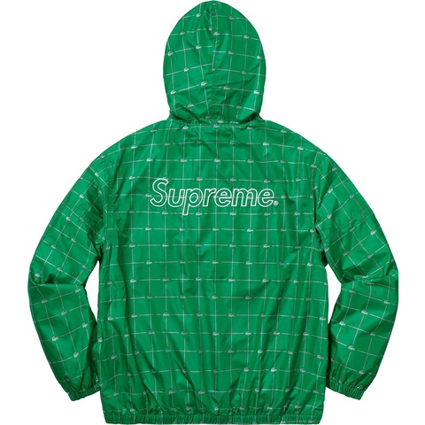 Supreme®/LACOSTE Reflective Grid Nylon Anorak - Supreme