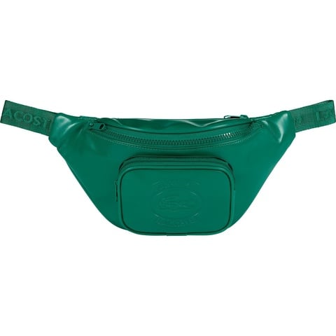 b*b様 美品　LACOSTE×SUPREME ウェストバック Authentic Supreme x Lacoste SS18 Leather Waist Bag Black