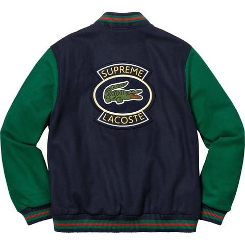 Supreme®/LACOSTE Wool Varsity Jacket - Supreme