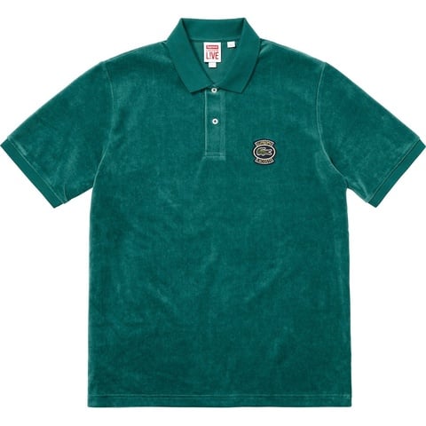 Supreme®/LACOSTE Velour Polo - spring/summer 2018 - Supreme