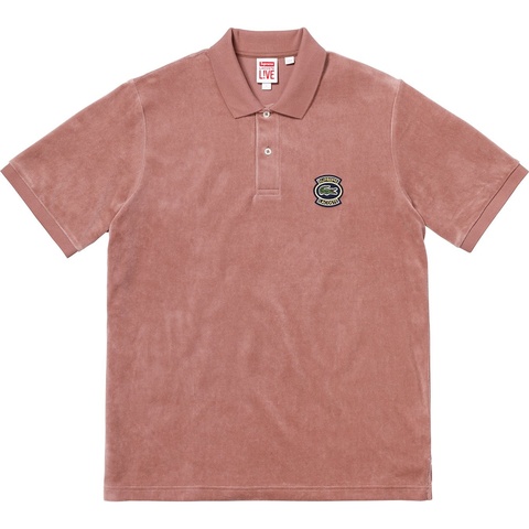 Supreme®/LACOSTE Velour Polo - spring/summer 2018 - Supreme