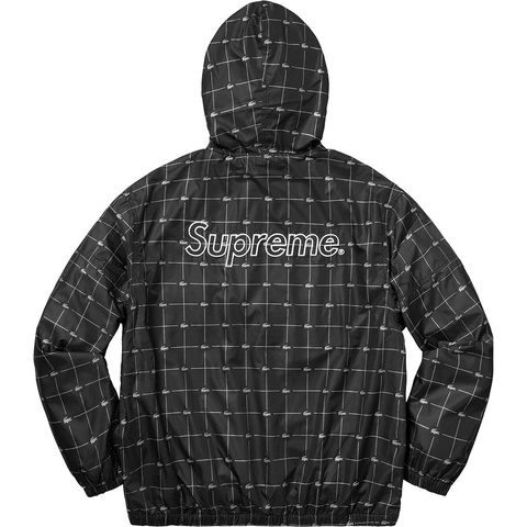 Supreme®/LACOSTE Reflective Grid Nylon Anorak - Supreme