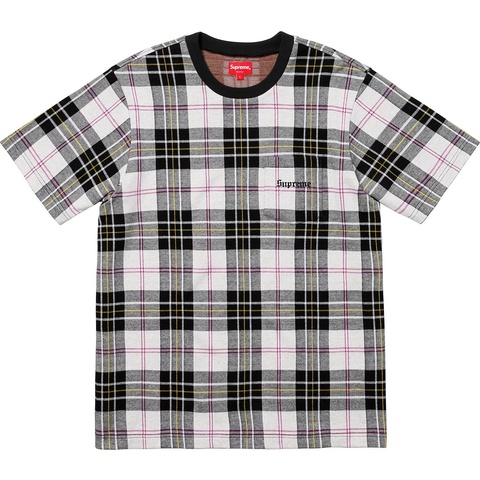 Supreme Jacquard Tartan Plaid Pocket Tee - Colorway