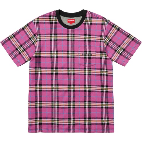 Supreme Jacquard Tartan Plaid Pocket Tee - Colorway