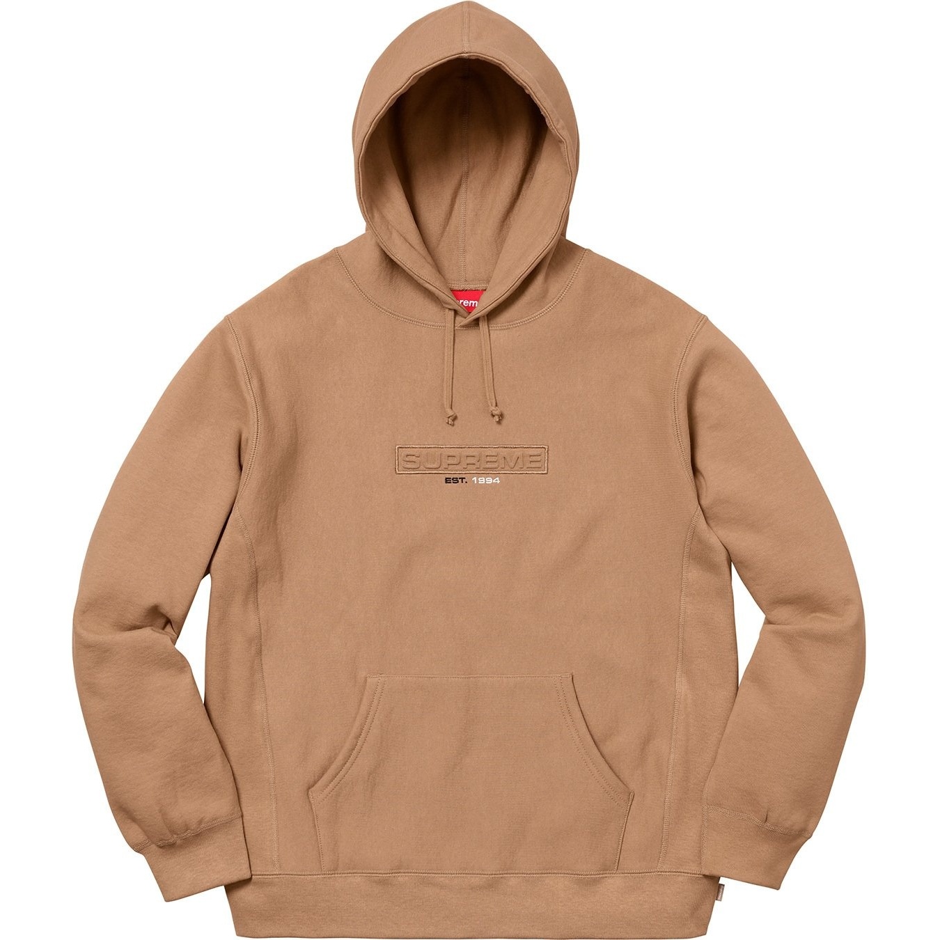 Supreme Embossed Logo Hooded Sweatshirt (SS18) - $158